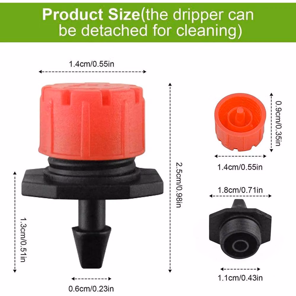 KORVIXA 4mm Sprinkler Watering System Heads in Red, 100g – 2