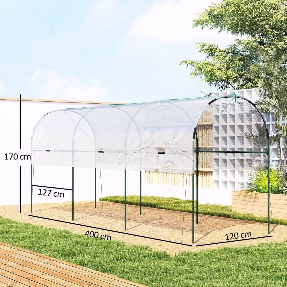 Kelvenix Transparent Tomato Greenhouse with Top Tap and Plant Stakes for Vegetable Gardens – 2