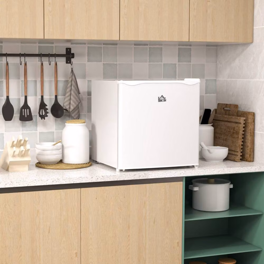 Rolipo 35L White Compact Countertop Upright Mini Freezer with Reversible Door – 2