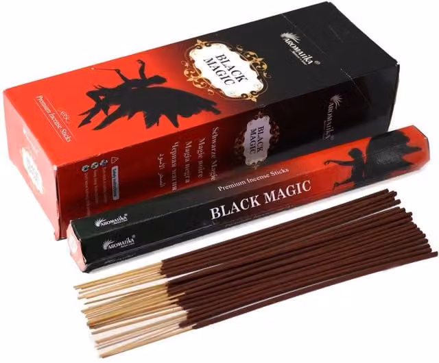 KDMD Aromatika Black Magic Mystical Fragrance Charcoal-Free Hex Incense Sticks in Brown and Black – 1