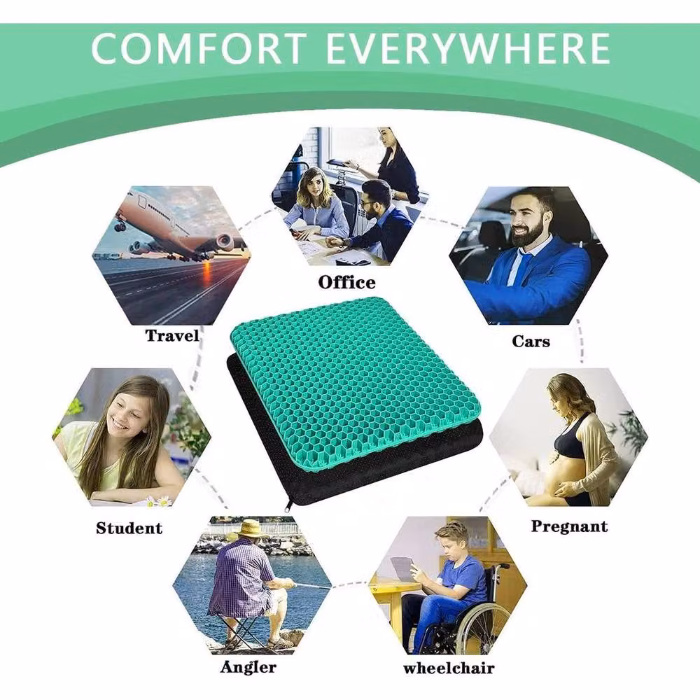 SPETLEK Green Breathable Gel Flexible Seat Cushion – 4