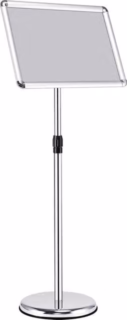 Costway A3 Adjustable Silver Aluminum Poster and Presentation Easel Stand
