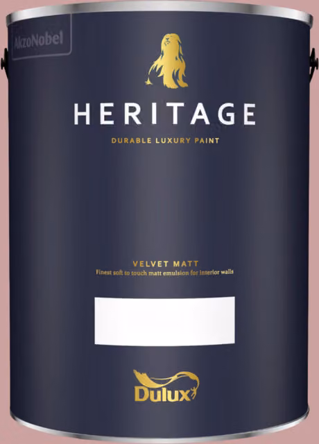 Dulux Trade Heritage Matt Dispersion Paint in Pink, 5 l