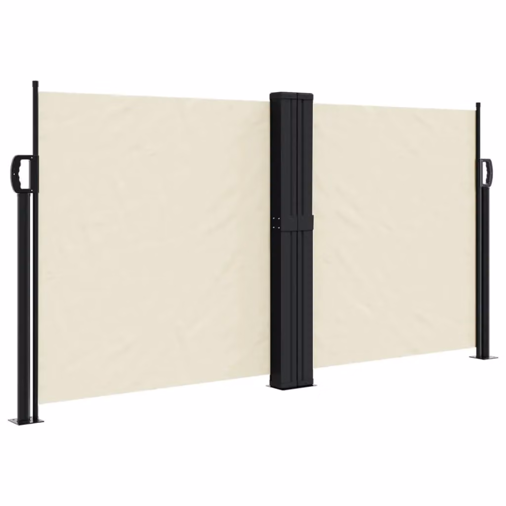 Berkfield Home Retractable Side Awning in Beige Polyester, W/D/H: 120 x 120 x 120 cm – 2