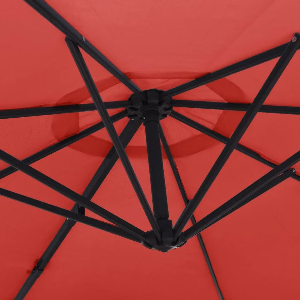 Berkfield Home Wall-mounted Parasol in Red, 290 cm – 3