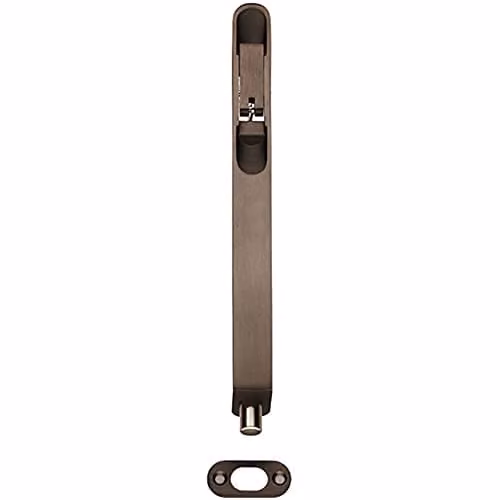 Loops 8 Inch Lever Action Concealed Flush Bolt with Radius Forend in Matt Bronze