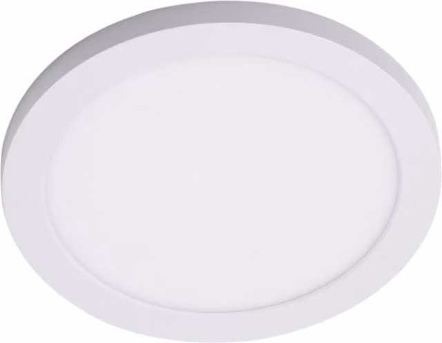 Litecraft Darly 18W LED Round Flush Ceiling or Wall Light in White