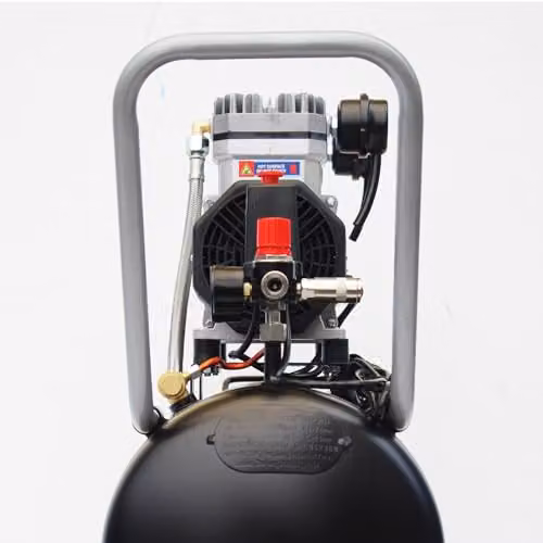 SIP QT Air Compressor Ultra Low Noise Oil-Free Direct Drive, Black, 50L, 1.1kW, 8 Bar – 4