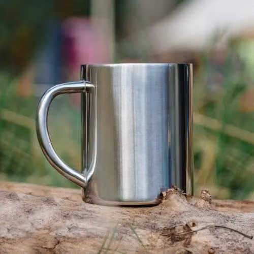 Lifesystems Silver Stainless Steel Camping Coffee Cup 230ml – 3