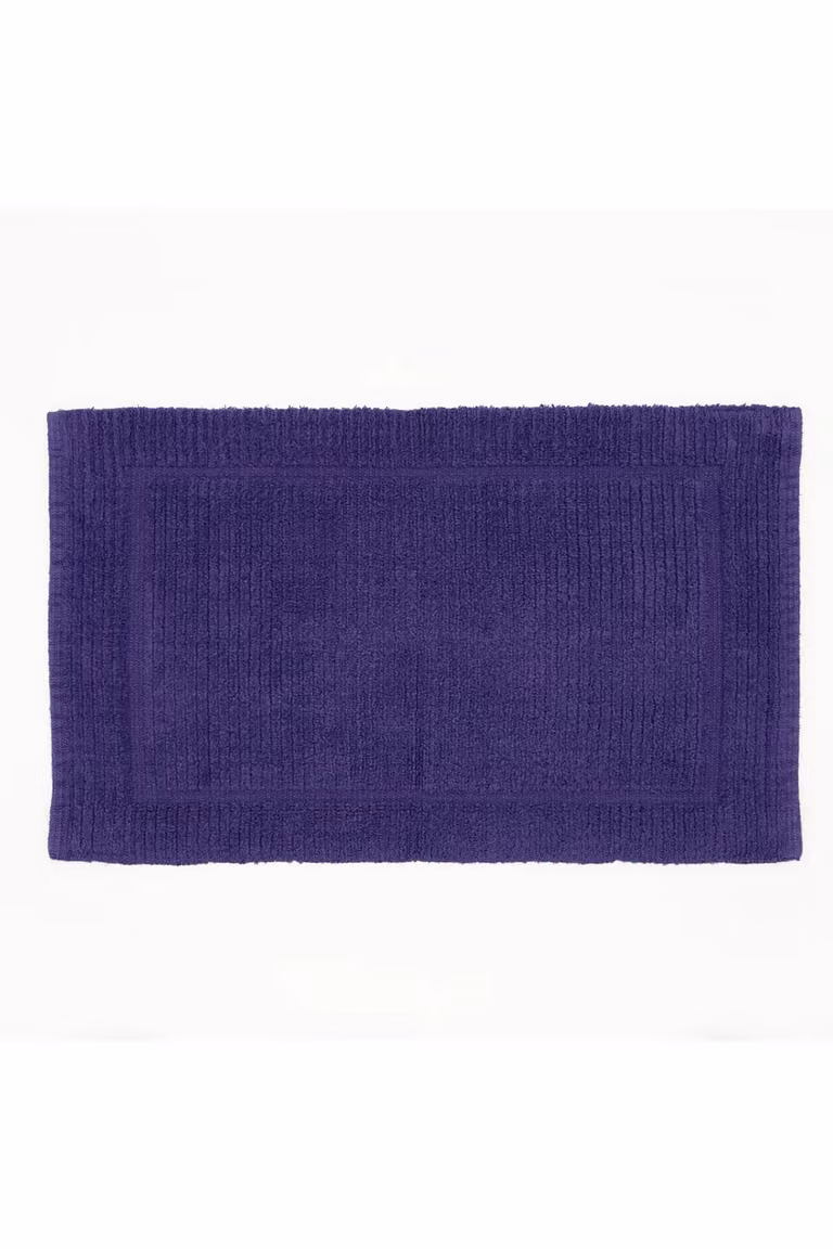 Deyongs Quik Dri Cotton Bath Mat, Purple, W: 50 cm, D: 80 cm