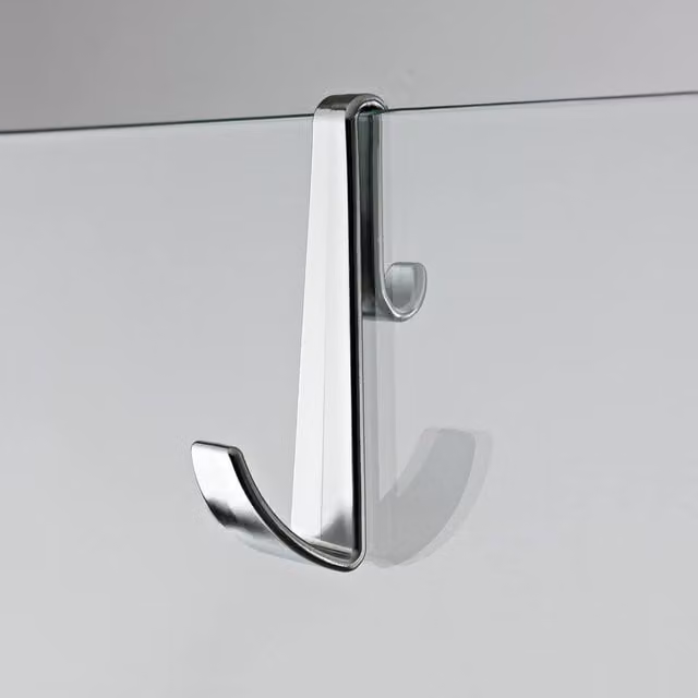 Balterley Frameless Enclosure Hook in Chrome Silver