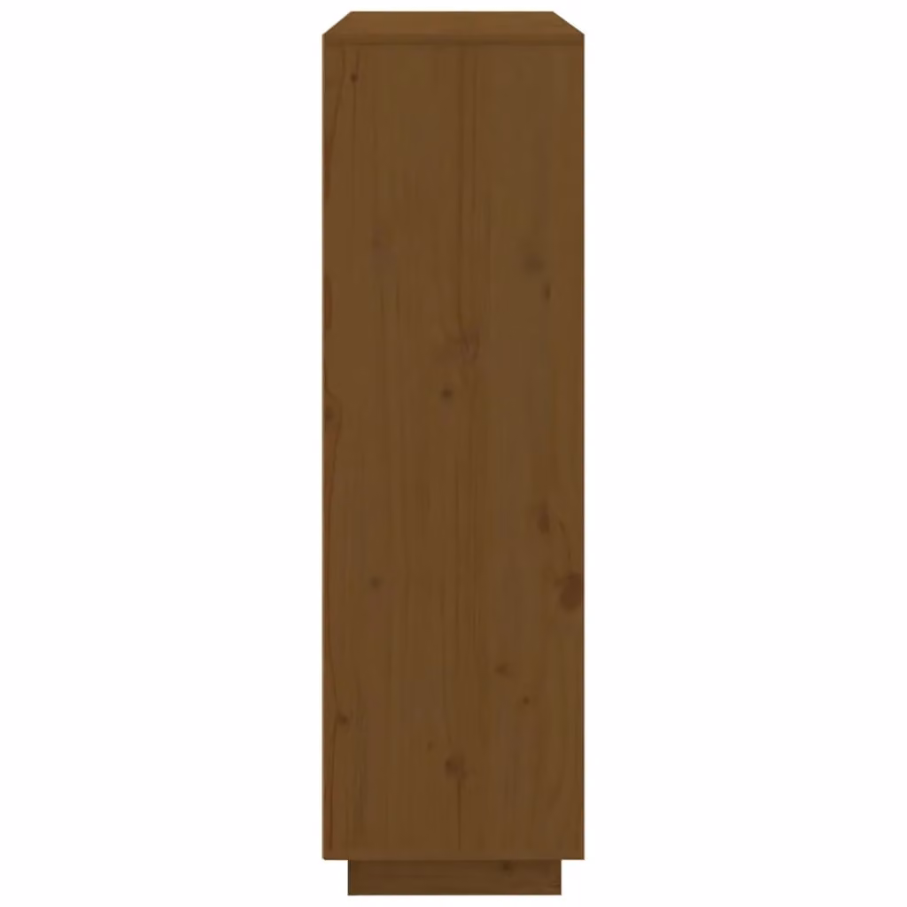 Berkfield Home Modern Highboard in Honey Brown Solid Pine, W/D/H: 110.5 x 35 x 117 cm – 3