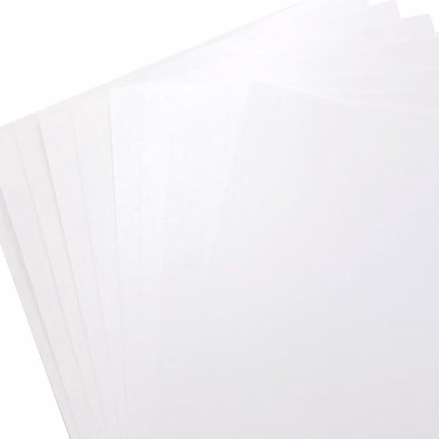 Syntego Pack of 10 White Satin Construction Paper, A4