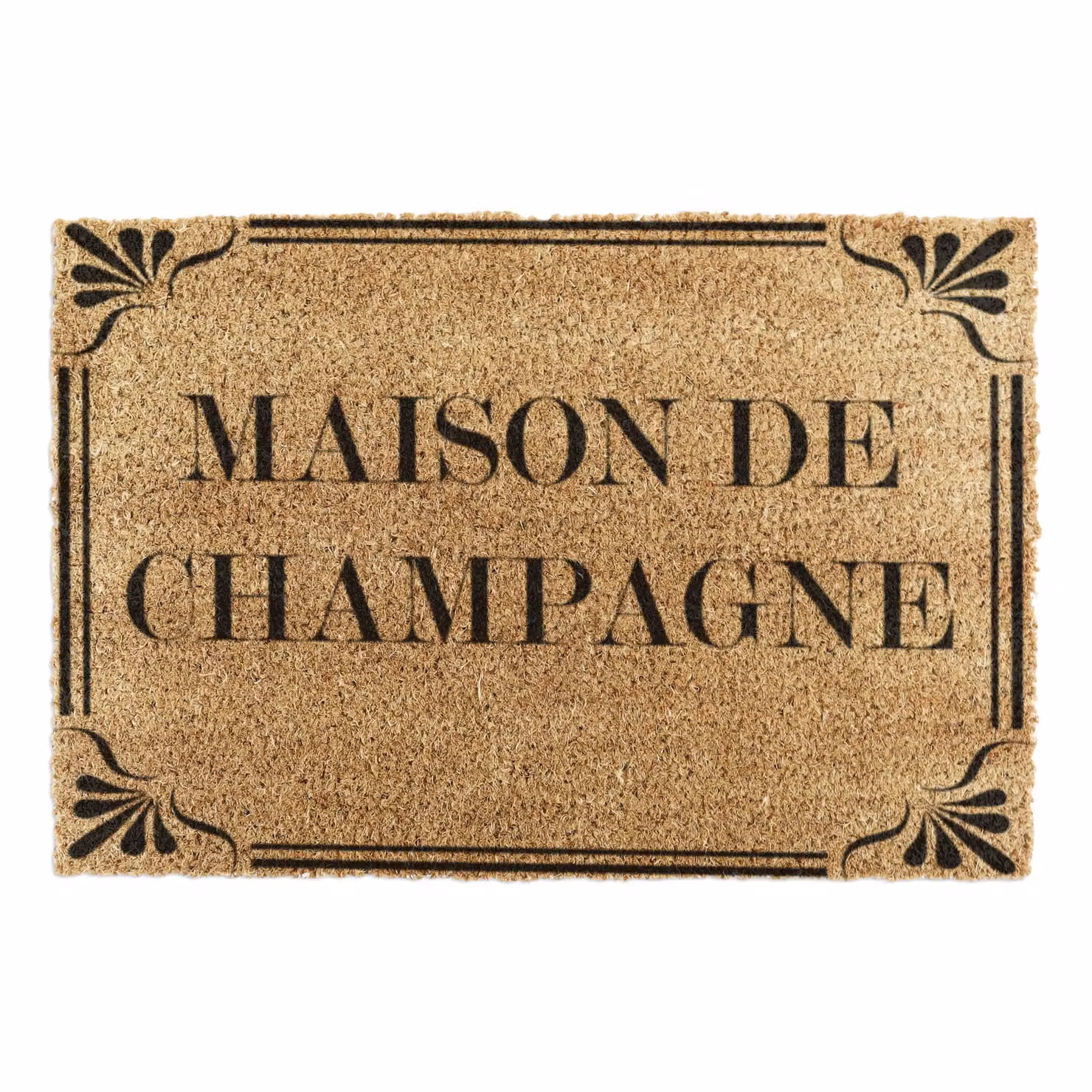 Artsy Mats Maison De Champagne Country Home Extra Large Doormat in Black, W: 90 cm, D: 60 cm – 3