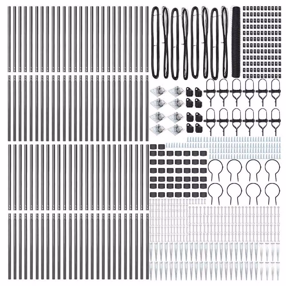 Berkfield Home Grey Steel Hexagon Fence, H: 120 cm x W: 100 m – 4