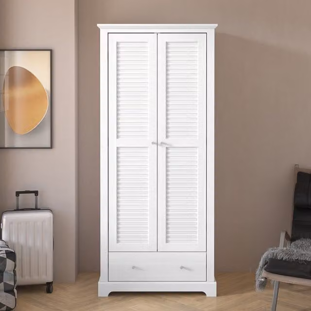 GFW Salcombe 2 Door Wardrobe in White