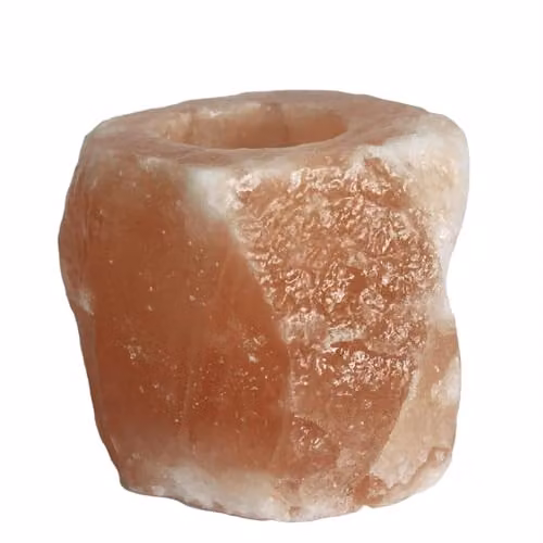 KDMD Natural Orange Salt Candle Holder for Tealights, 600-800g – 1