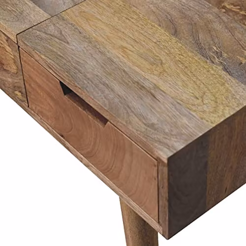 Artisan Furniture Classic Mango Wood Dressing Table in Brown, W/D/H: 100 x 40 x 78 cm – 3