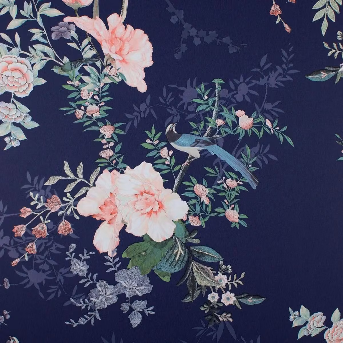 Muriva Lipsy Ophelia Navy Blue Floral and Botanical Wallpaper Roll – 2