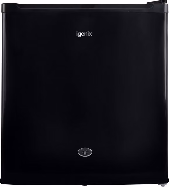 Igenix Lockable Countertop Fridge, 41 Litre, Black