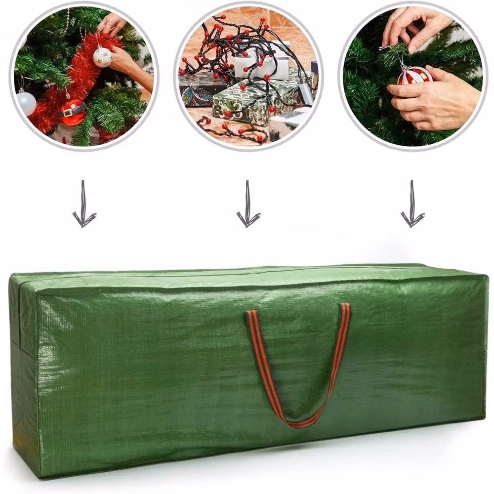 Kelvenix Large Heavy Duty Christmas Tree Storage Bag in Green – 3