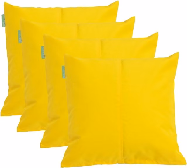 Gardenista Premium Yellow Square Garden Scatter Cushion, 45.72 cm