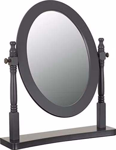 Seconique Contessa Grey Wooden Tabletop Dressing Table Mirror
