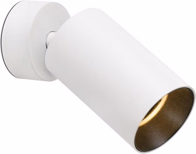 Netlighting Stan LED Spotlight in White, 12W, 2700K Warm White, Adjustable Surface Mount Floodlight