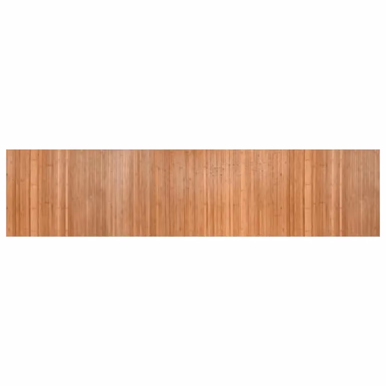 Berkfield Home Rectangular Bamboo Rug in Brown, W: 70 cm, L: 300 cm