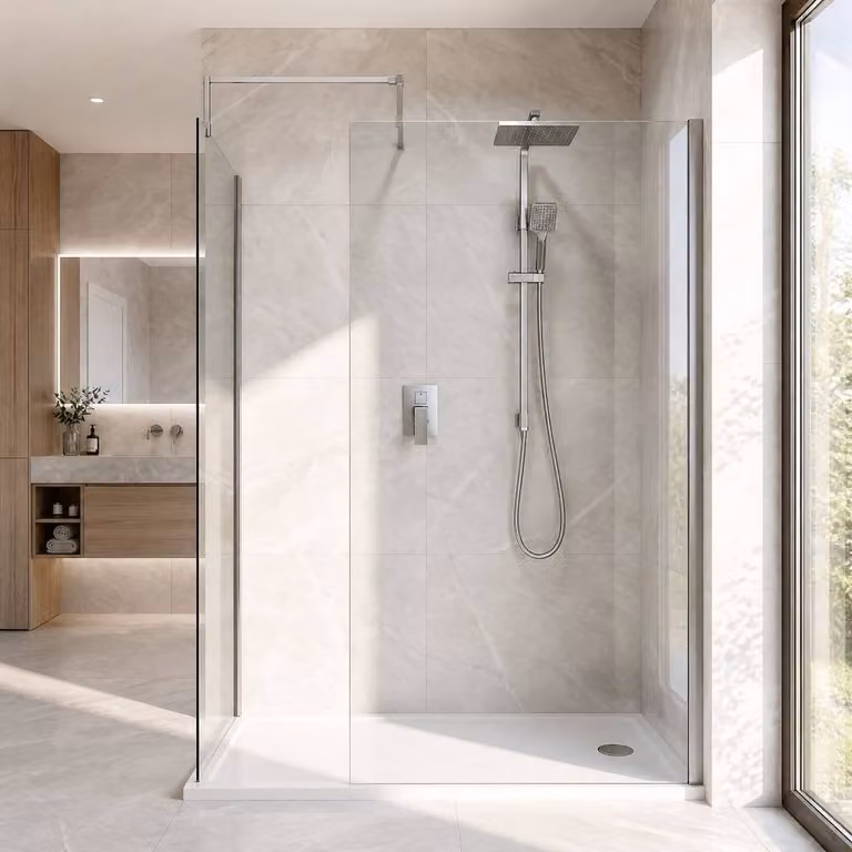 Balterley Walk-In Wetroom Bundle, Silver and Chrome, W: 170 cm, D: 70 cm
