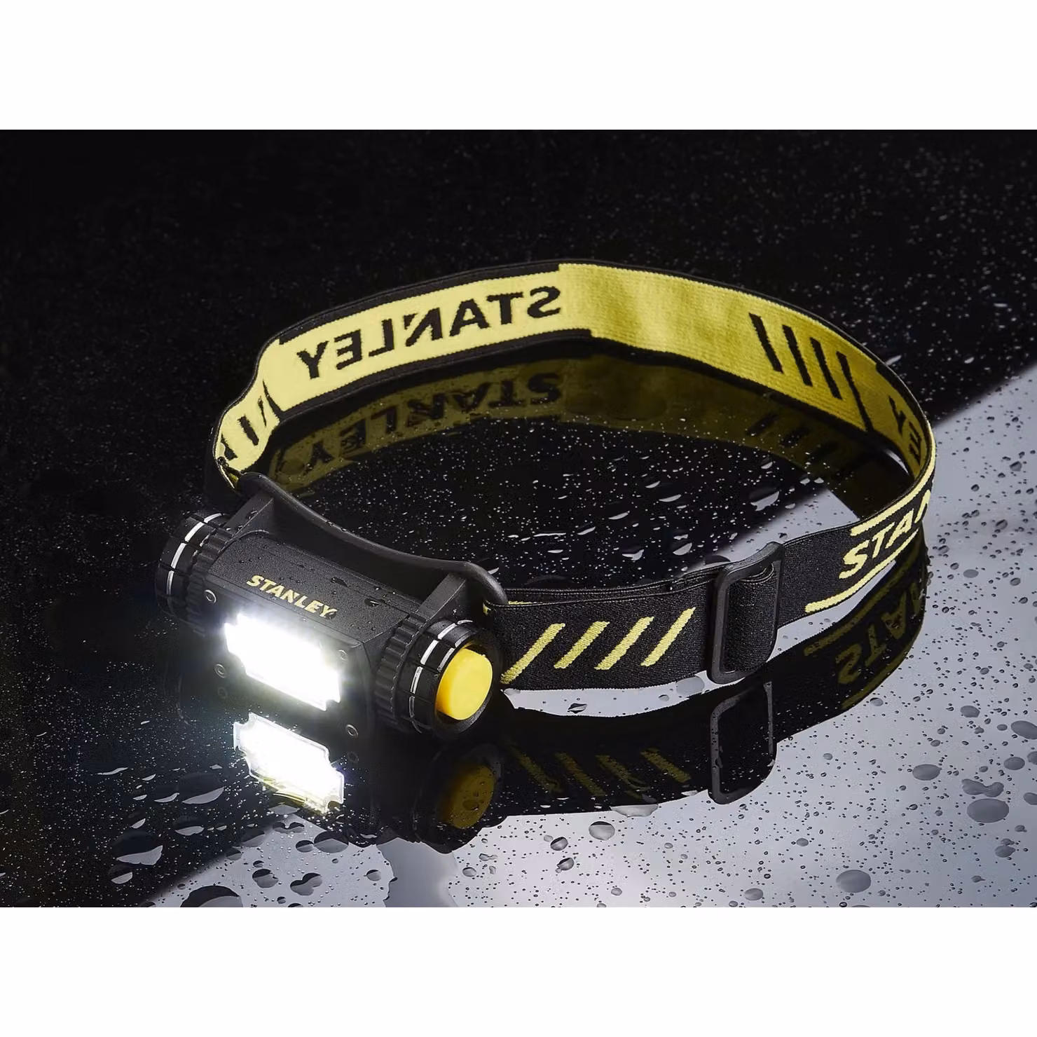 Stanley Magnetic Head Torch 300 Lumens in Black and Multicolour – 4