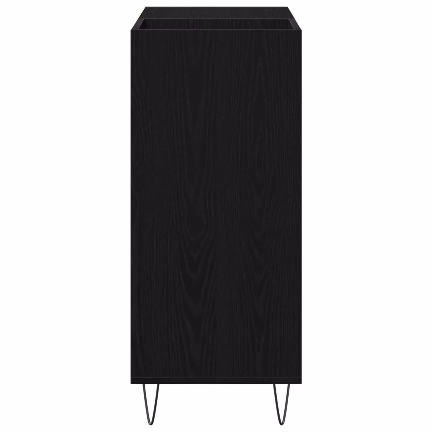 Berkfield Home Modern Black Oak Record Cabinet W/D/H: 84.5 x 38 x 90 cm – 4