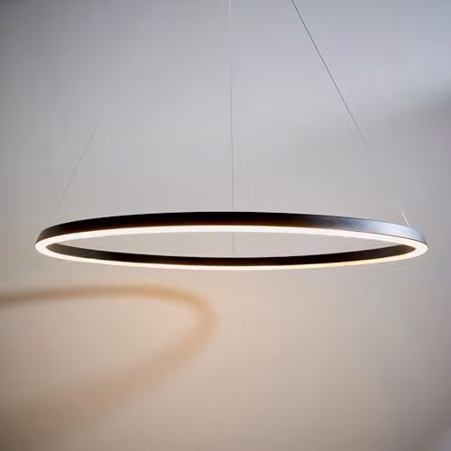 Netlighting Staten Integrated LED Pendant Light in Matt Black and White Silicone – 2