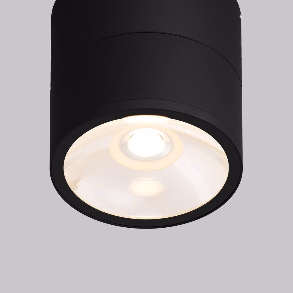 Netlighting Spin Outdoor Surface Mounted LED Downlight, Grey, 3000K Warm White, 480lm, IP54 – 2
