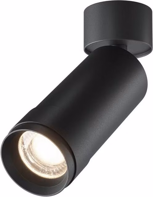 Netlighting Focus Zoom Single LED Ceiling Spotlight, Black, 4000K, 890lm