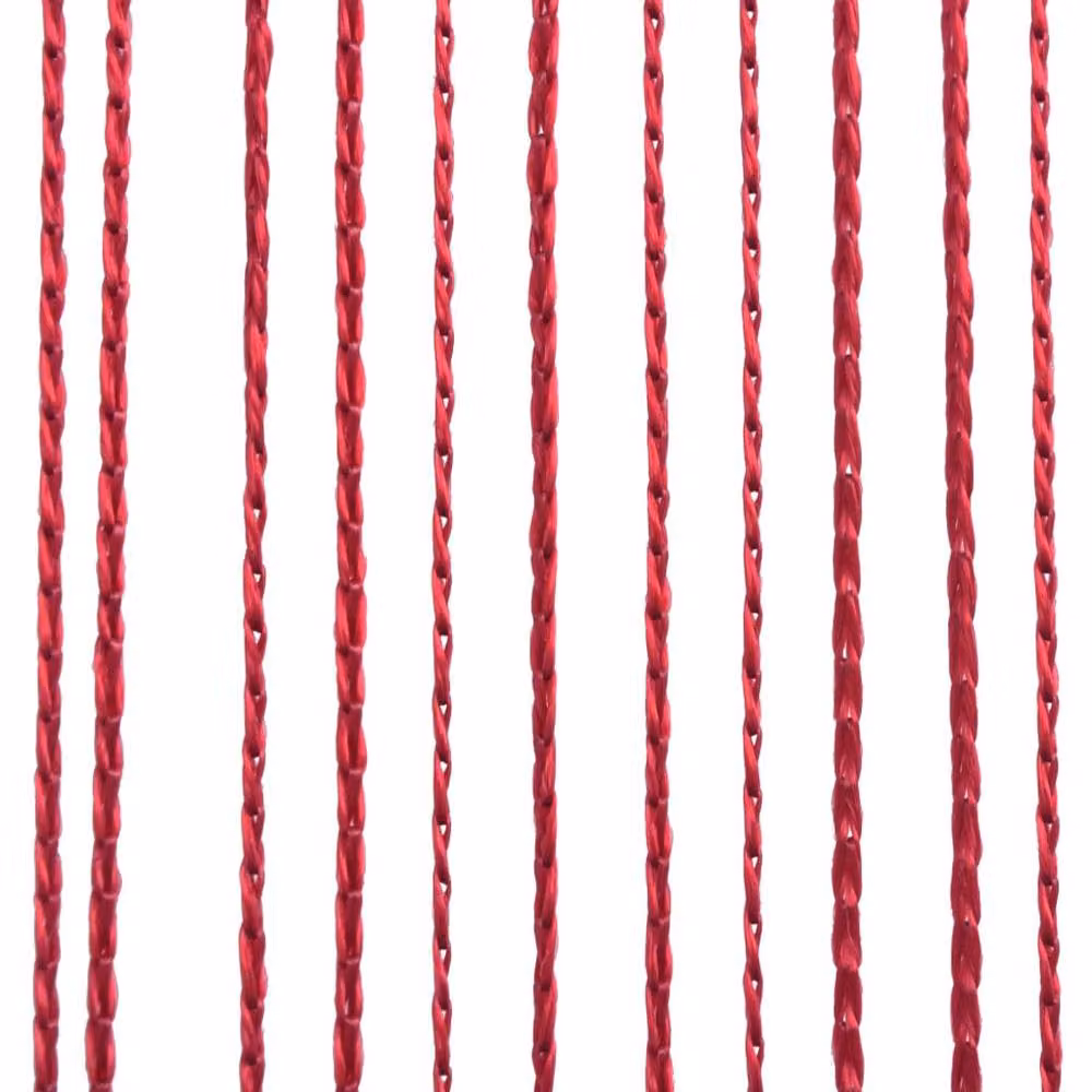Berkfield Home String Curtains, 2 Pack, Red, W: 100 cm, H: 250 cm – 2