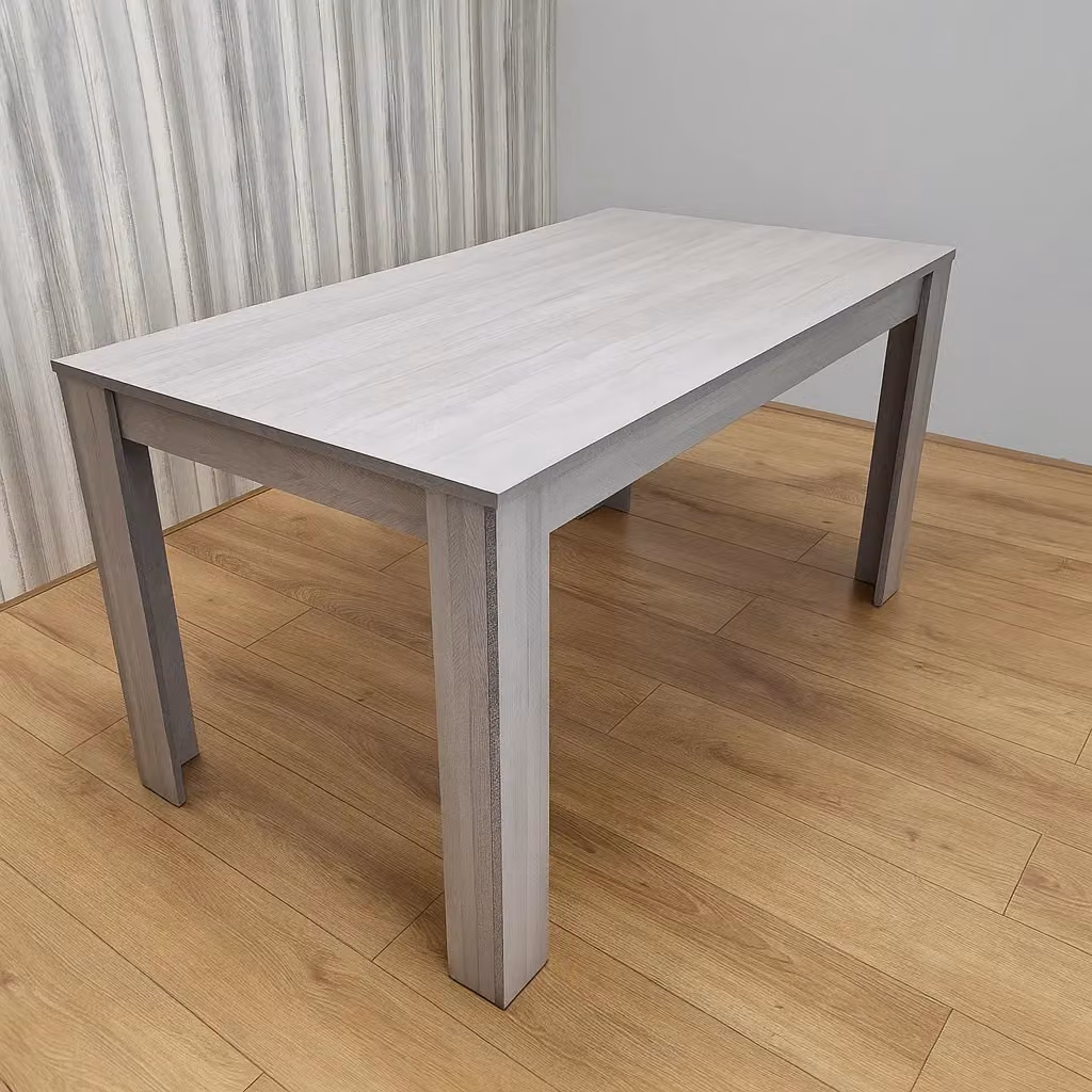 KOSY KOALA Modern Rectangular Grey Wood Dining Table for 6 Seats, W: 140 cm, D: 80 cm, H: 75 cm – 2