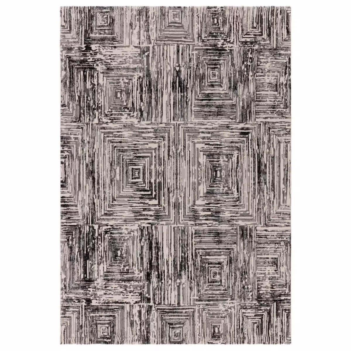 The Rug Shop UK Grey Modern Striped Machine Woven Area Rug W: 200 cm, D: 290 cm – 5