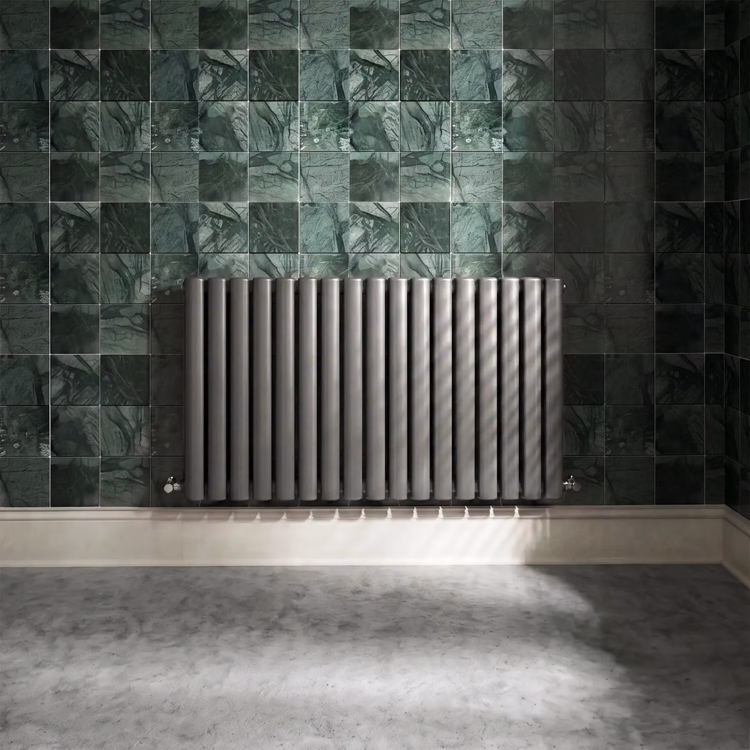 Balterley Embrace Horizontal Single Panel Steel Radiator, Anthracite Grey, W: 99.2 cm, H: 60 cm – 6