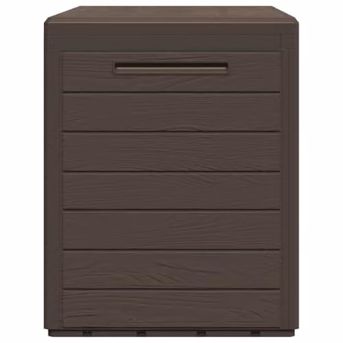 vidaXL Brown Plastic Garden Storage Box W/D/H: 78 x 44 x 55 cm – 5
