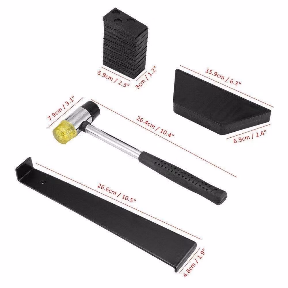 SPETLEK 23-Piece Laminate Wood Flooring Installation Tool Kit in Black – 2