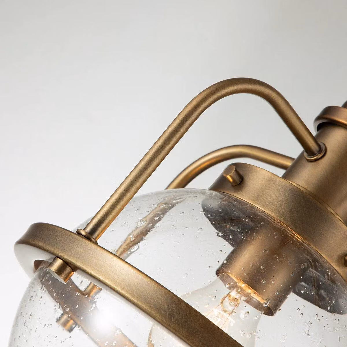 Kichler Triocent Globe Pendant Ceiling Light in Natural Brass and Yellow Glass, IP44 Rated – 2