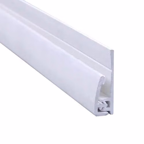 AM Clad White PVC Hygiene Cladding Two Part Edge Trim, 3m