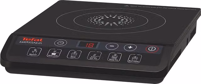 Tefal Everyday Induction Hob with Digital Display, Black Ceramic Glass