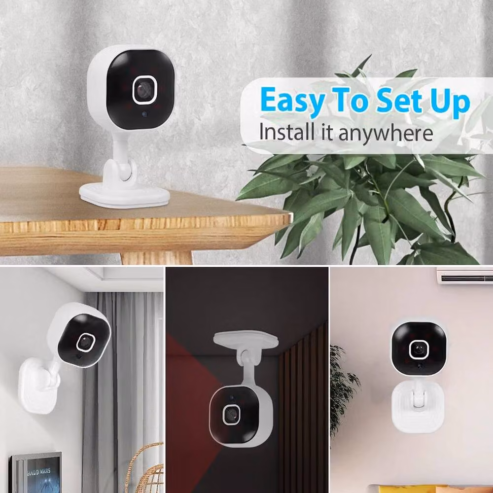 EONLION Smart Indoor Wifi Security Camera for Pets, White – 4