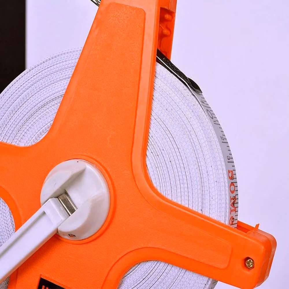 FLAVORA Orange Fiberglass Tape Measure, 50 m – 2
