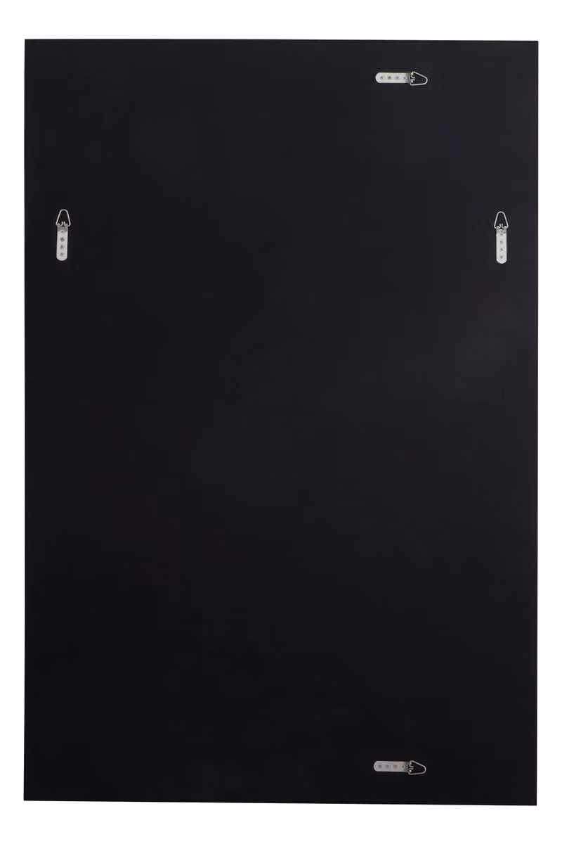 Orsina Jensen Modern Rectangular Wall Mirror in Silver with Wood and Glass Frame, W/H: 120 x 80 cm – 2