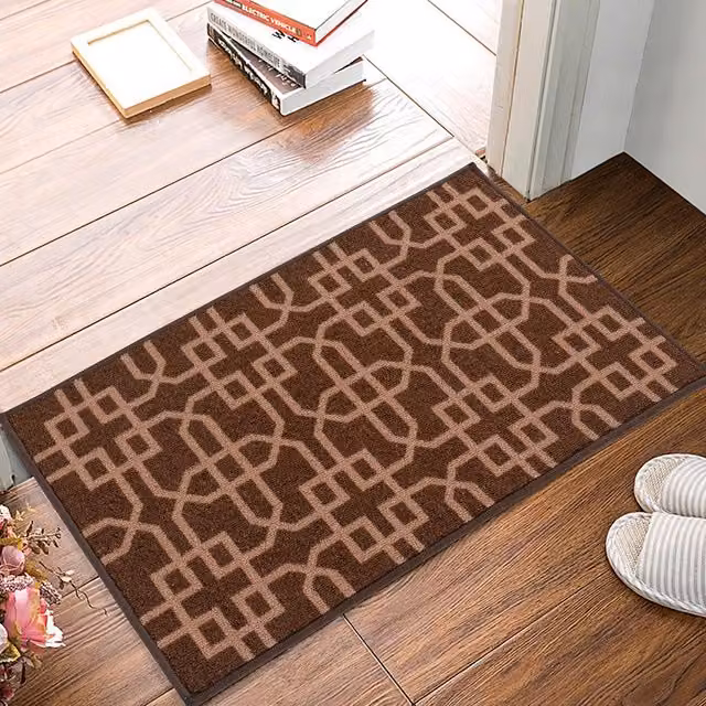 Smart Living Non Slip Siam Gel Mat in Brown Beige, W: 57 cm, L: 90 cm