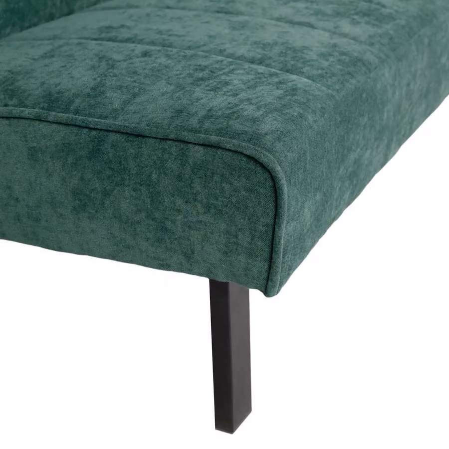 Home Garden Direct Vittoria 3 Seater Click Clack Sofa Bed in Green Textured Linen – 4