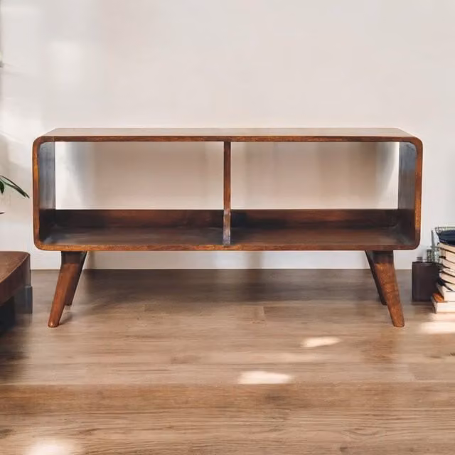 Artisan Furniture Modern Mango Wood Media Unit in Brown
